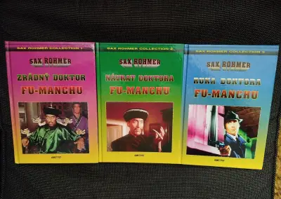 Sax Rohmer – Doktor Fu-Manchu –kompletní trilogie, jako nové