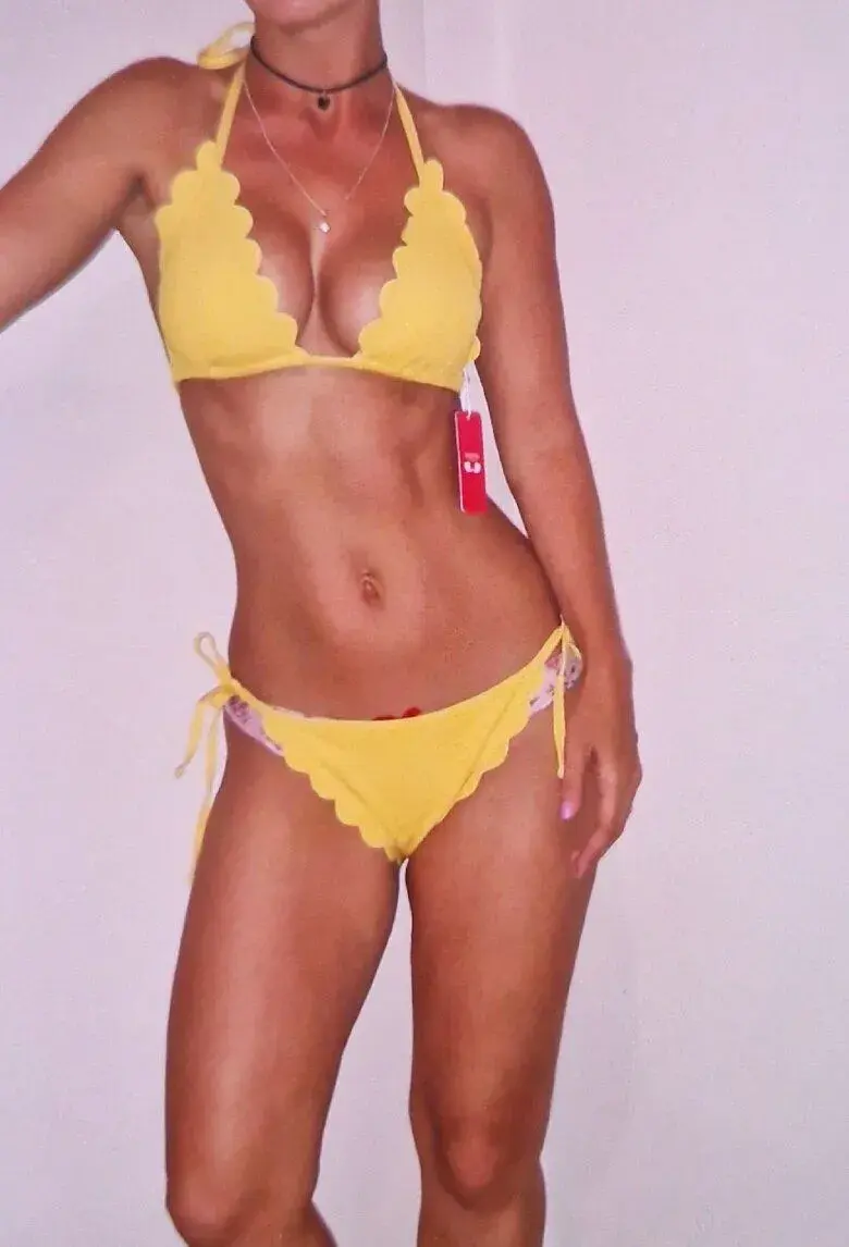 Nové dámské žluté sexy plavky bikiny bikini vel L nové