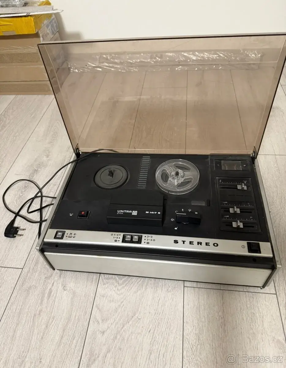 Cívkový magnetofon Unitra ZRK M 1417 S Stereo (s krytem)