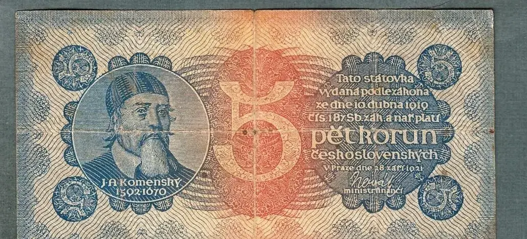 Staré bankovky 5 korun 1921