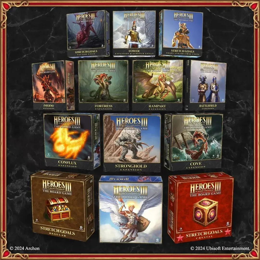 Heroes of Might & Magic III EN desková hra - kompletní edice
