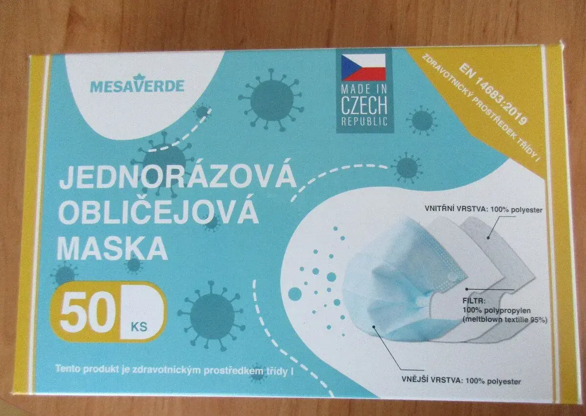 Ústní roušky třívrstvé