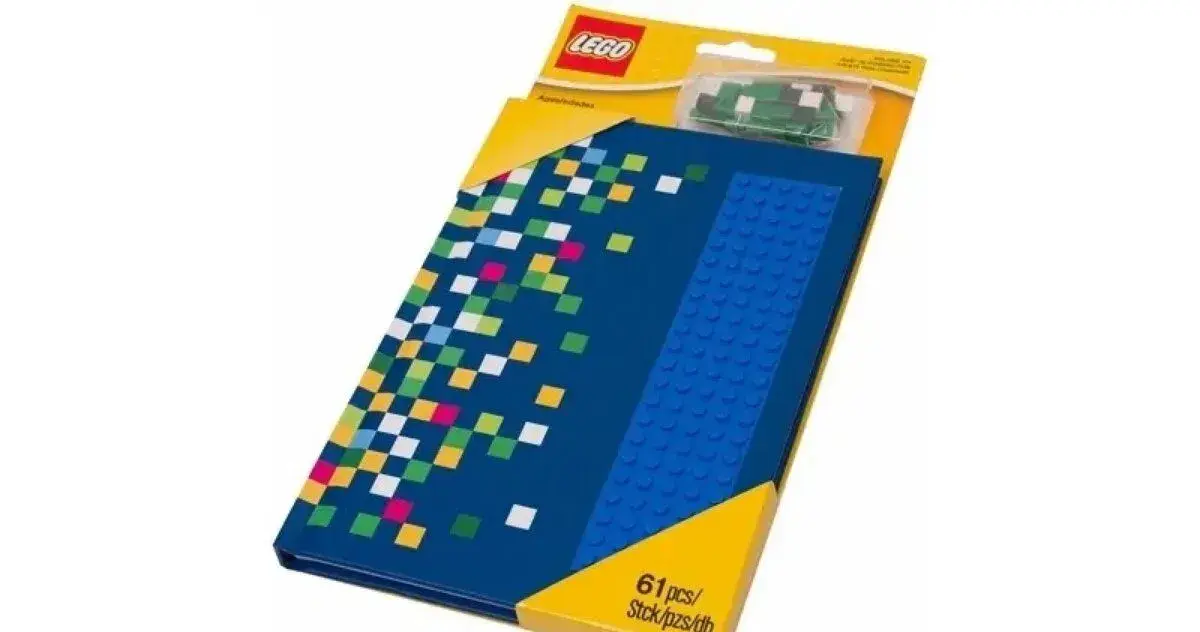 LEGO 853569 Notebook, Baseplate Cover Blue with 1x1 Tiles