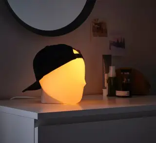 ISKÄRNA led stolní lampa RGB ve stylu hlavy