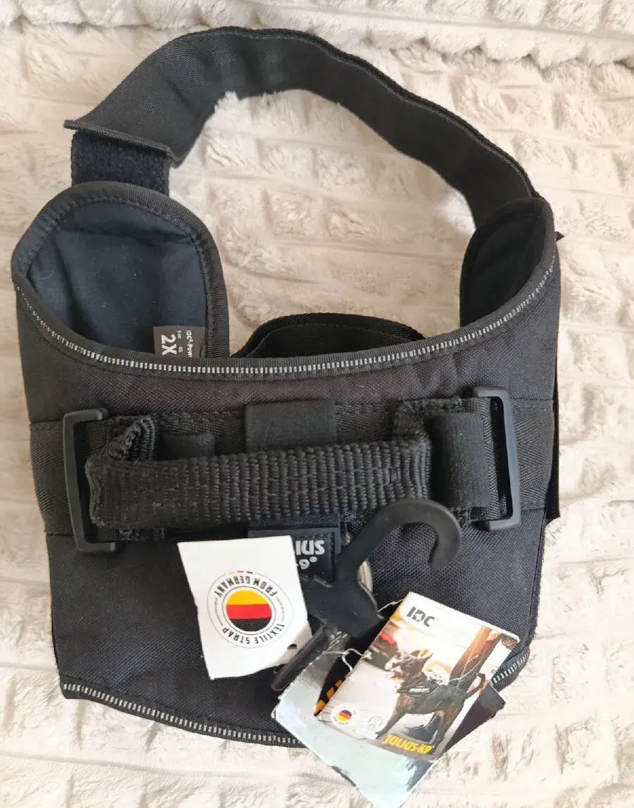 Julius-K9 silový postroj 2/L-XL 71-96 cm/50 mm, - černý