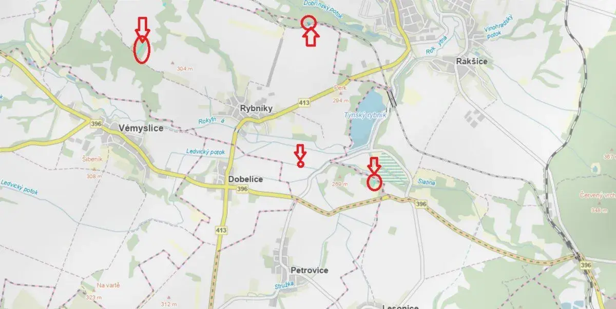 Prodej pozemků k.ú. Rybníky na Moravě