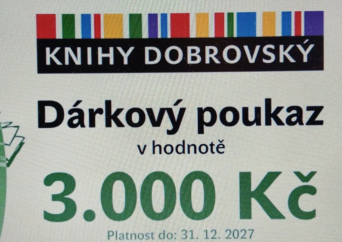 Poukaz do e-shopu Knihy Dobrovský v hodnotě 3.000 Kč