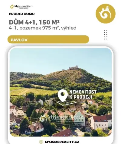 RD 4+1, 975 m², Pavlov, okr. Břeclav