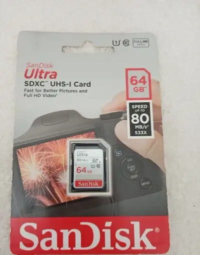 Novou kartu SanDisk 64 GB SDXC UHC-I