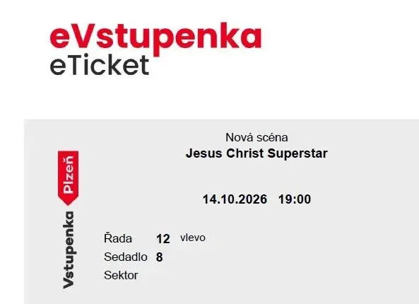 Vstupenky Jesus Christ Superstar - divadlo J.K.Tyla