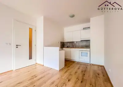 Pronájem moderního bytu 2+kk s předzahrádkou 26 m² a parkova
