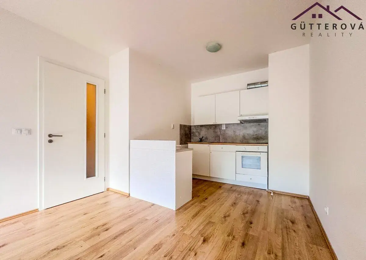 Pronájem moderního bytu 2+kk s předzahrádkou 26 m² a parkova