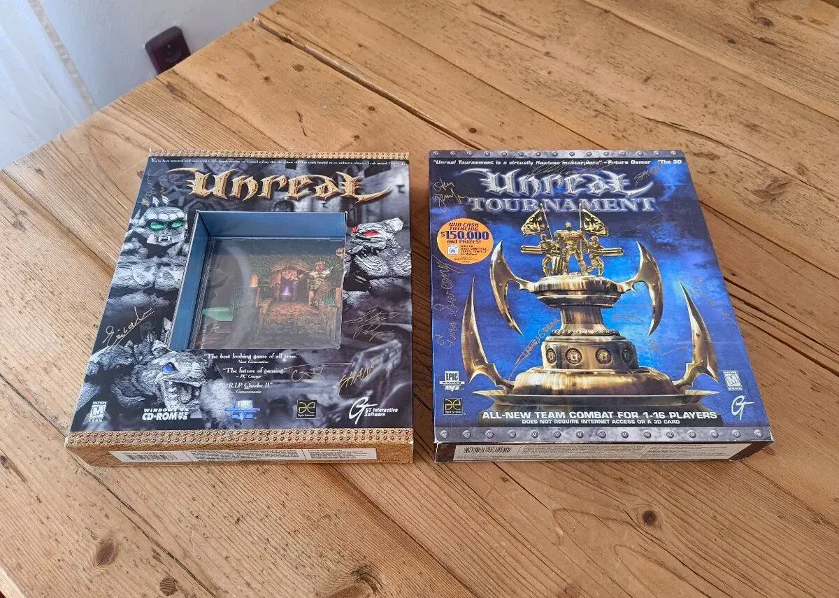 PC hry - "Unreal" a "Unreal Tournament" (SEALED, BIG BOX)