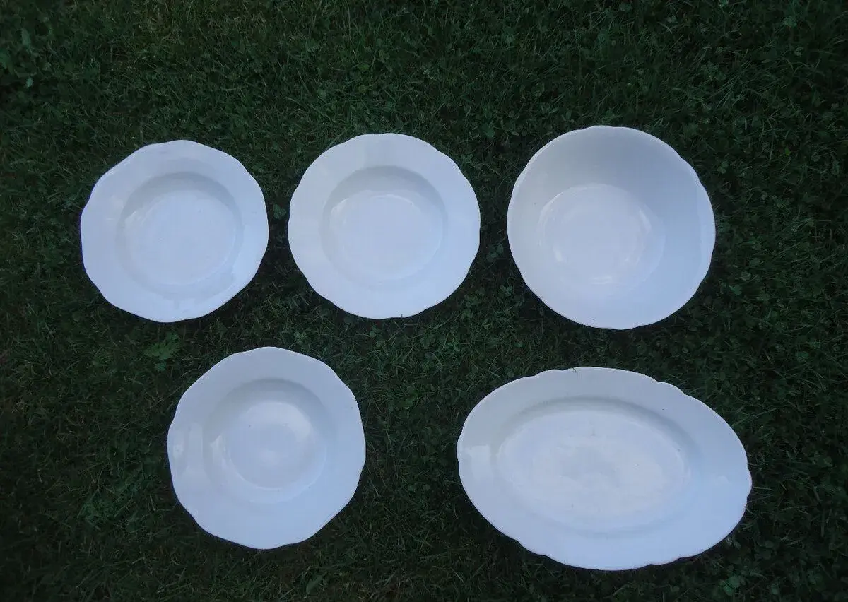 Bílý porcelán - talíře