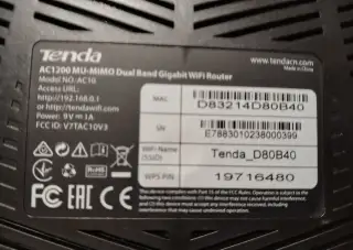 Wi-Fi router Tenda AC10 AC1200 Gigabit (Dual Band)