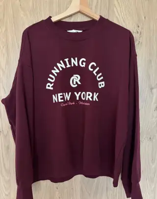 Dámská mikina H&M Running Club – vínová, vel. M