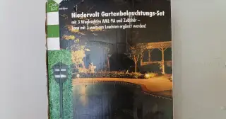 venkovní, výkonné osvětlení kolem chodníku NEPOUŽITÉ