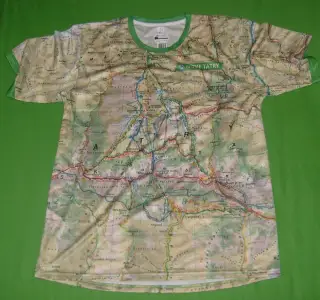 Mapyčko - tričko s mapou Nízké Tatry nové XL