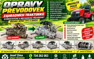 Hydrostatická převodovka, hydrostat, zahradní traktor