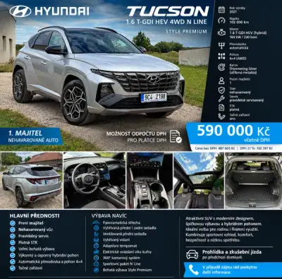 Hyundai Tucson – 2021, 102 000 km