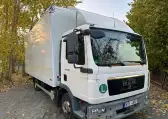 MAN TGL 8.180, skříň, hydraulické čelo B.A.R, 15 europalet