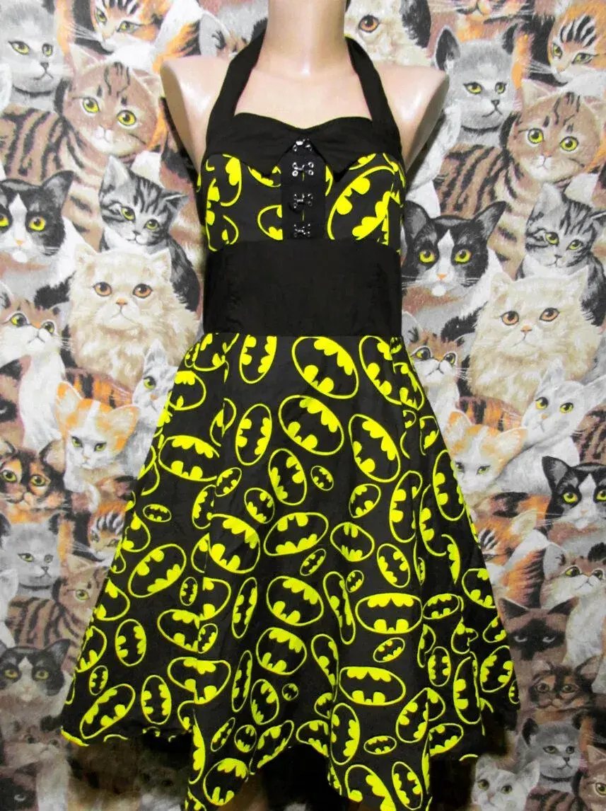 Šaty Poizen Industries s motivem Batman Bat-Symbol DC Comics