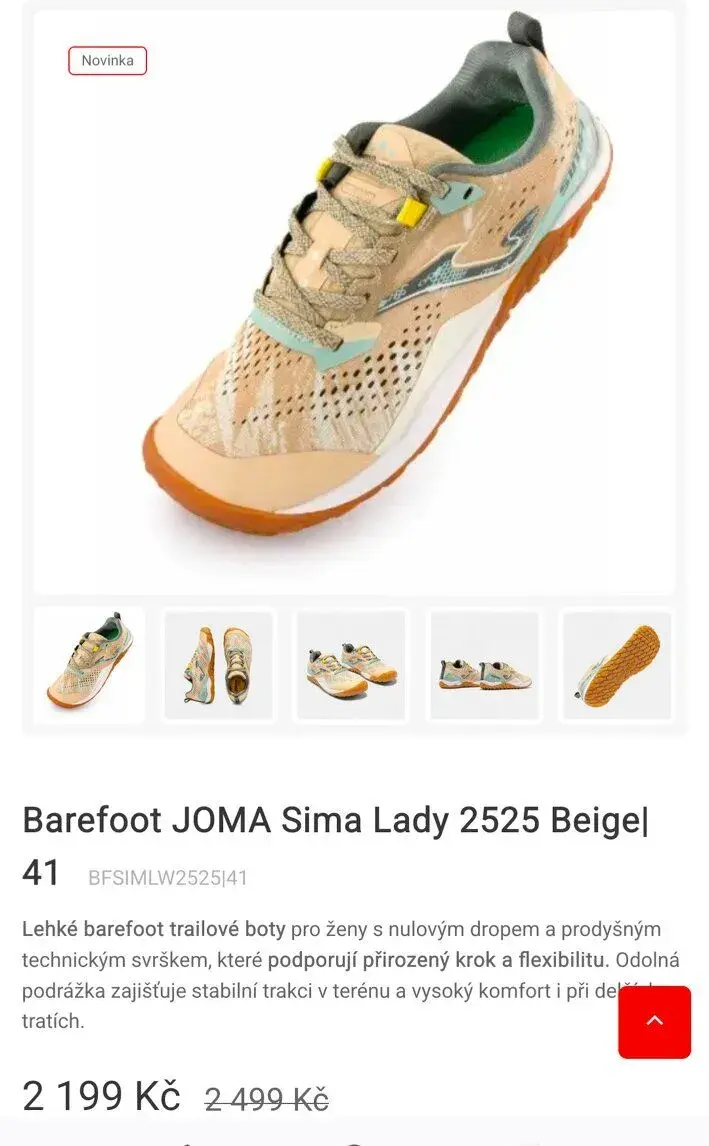 boty Joma trail Sima Barefoot vel. 41