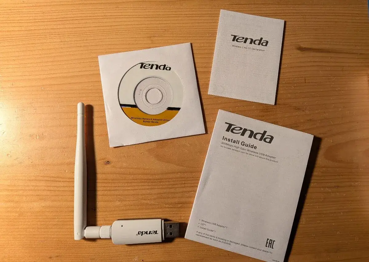 Tenda U1 USB WiFi adaptér 300 Mb/s