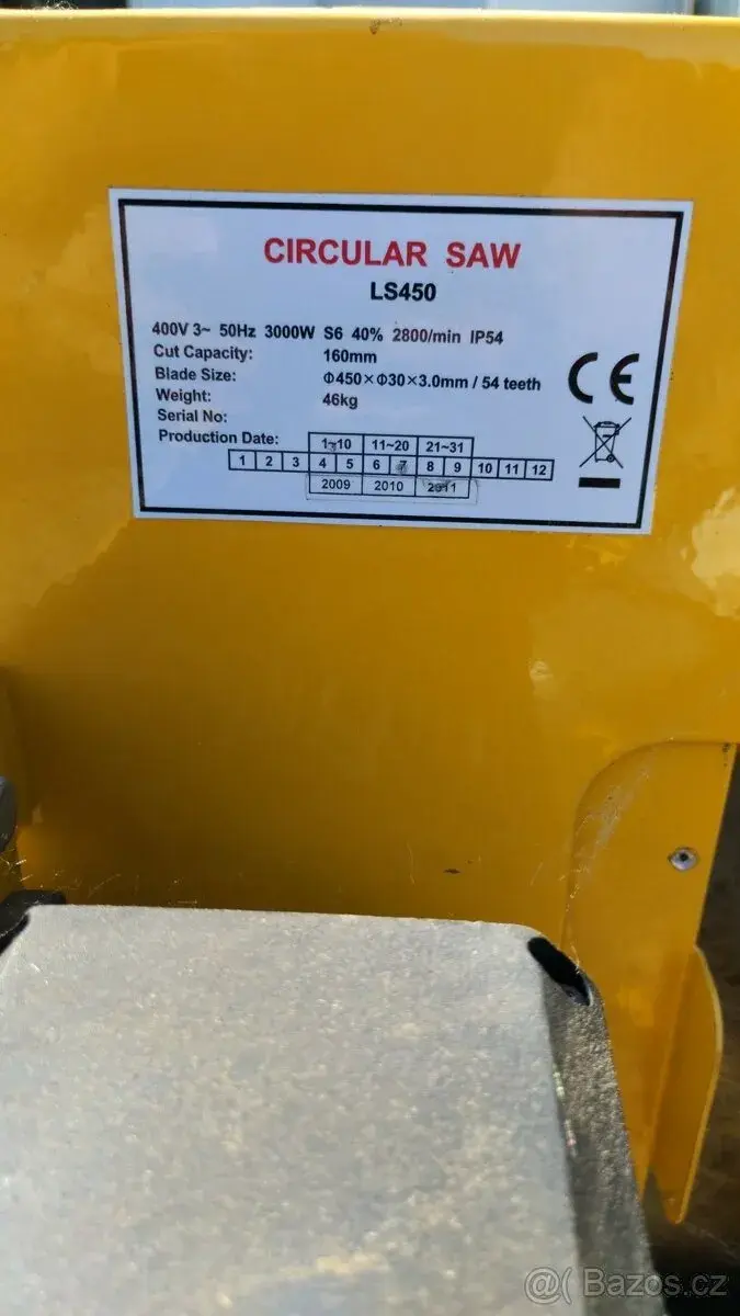Nepoužitá Kolébková pila 400v