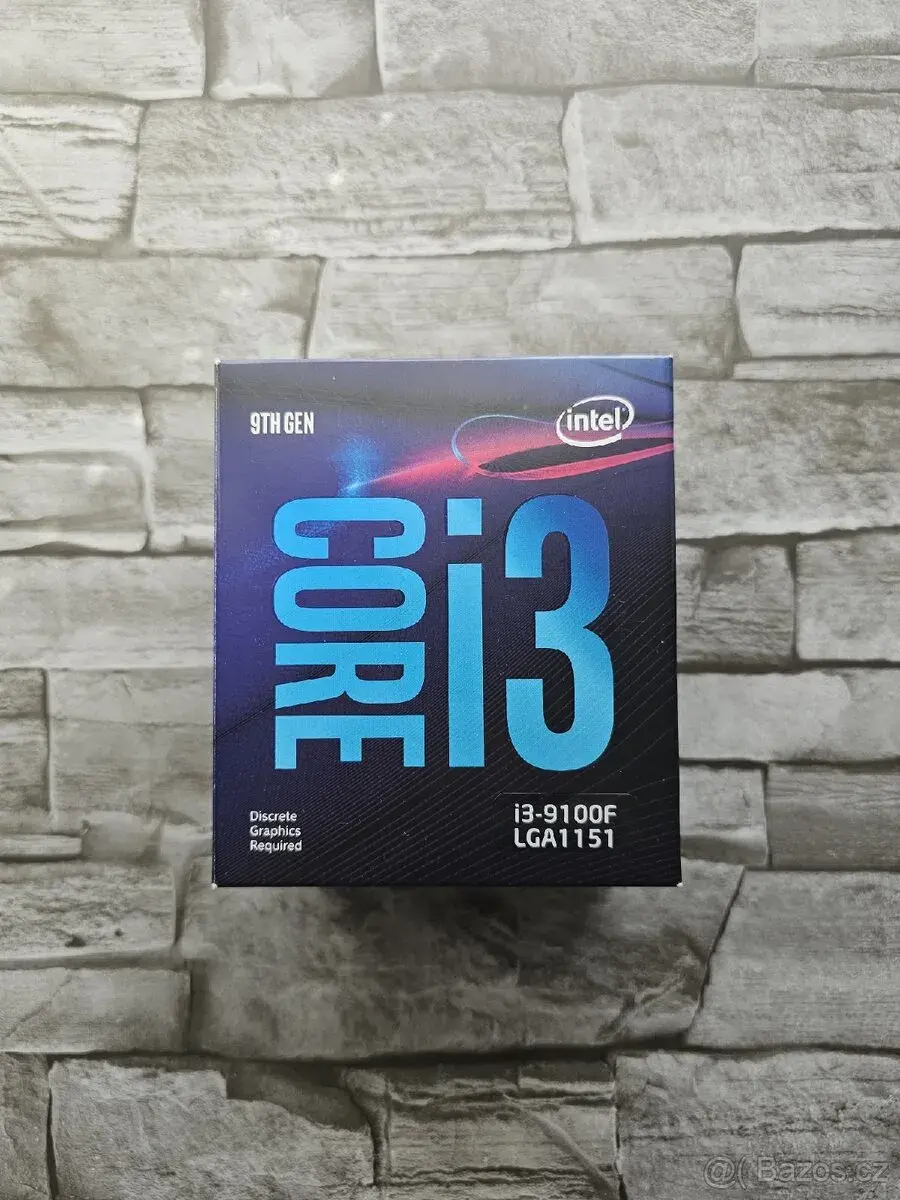 Procesor Intel Core i3-9100F + chladič