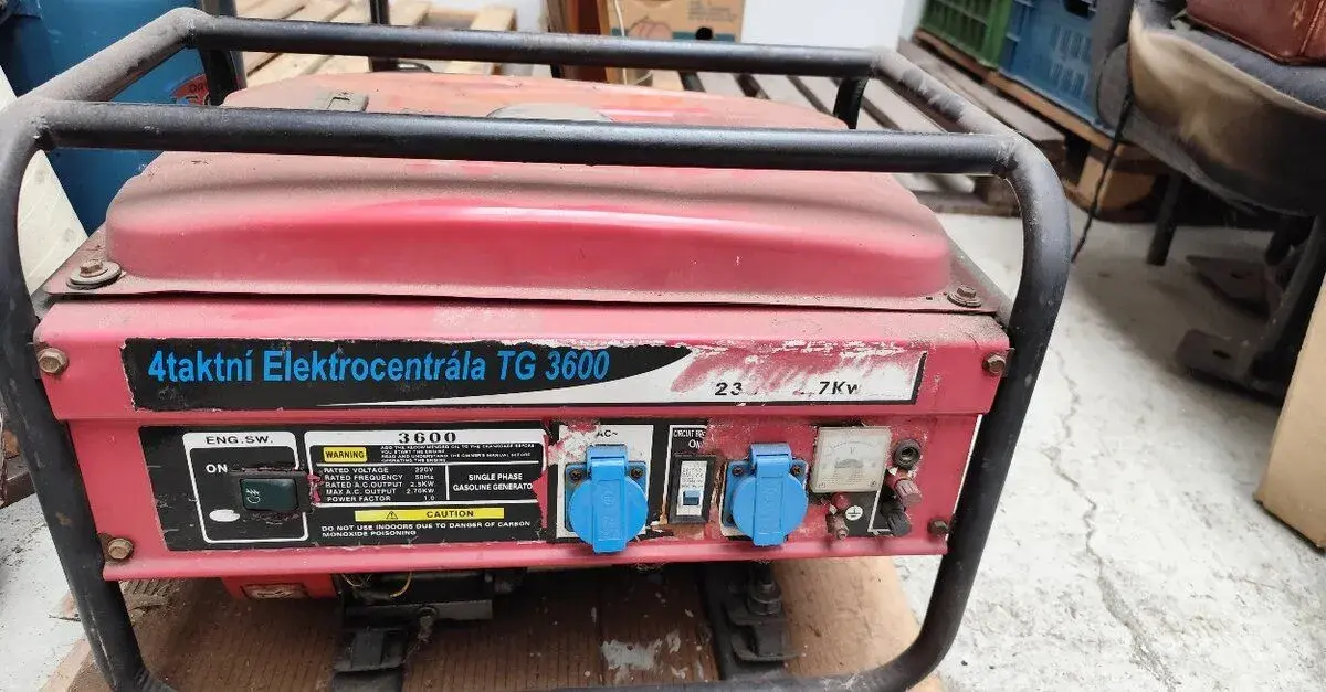 Benzínová elektrocentrála TG 3600 (max. 2.7 k