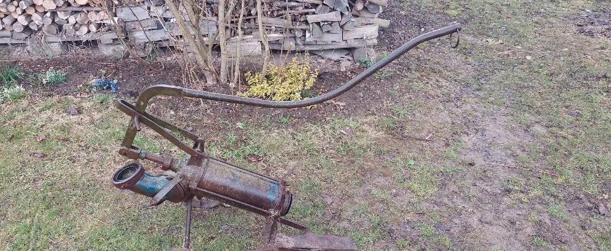 Historické kalové čerpadlo Sigmund Raketa
