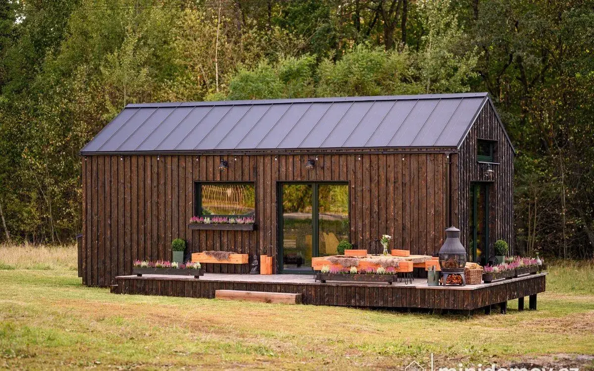 Dřevostavba 36 m2 (tiny house) - Mobilní
