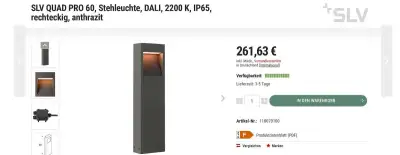 Venkovní lampy