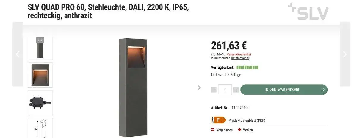 Venkovní lampy