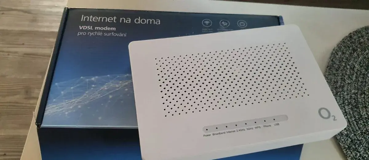 ZTE H267A wdsl modem a také na optiku o2