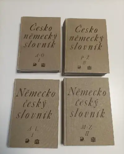 2xčesko-německý slovník +2xněmecko-český slovník Siebenschei