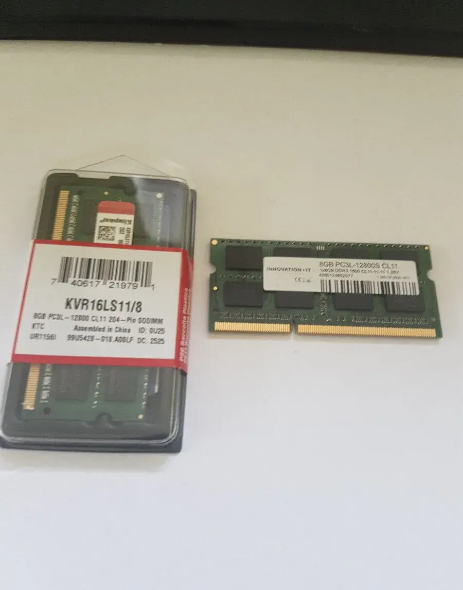 2x8GB SODIMM DDR3L (1,35V).