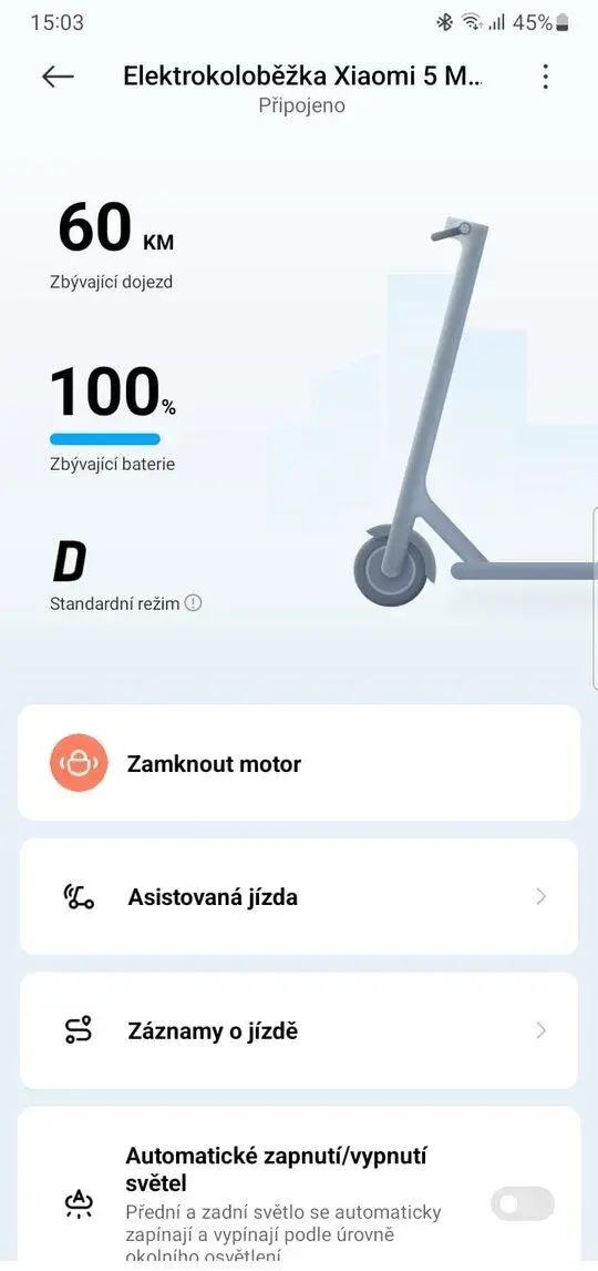 Xiaomi koloběžka