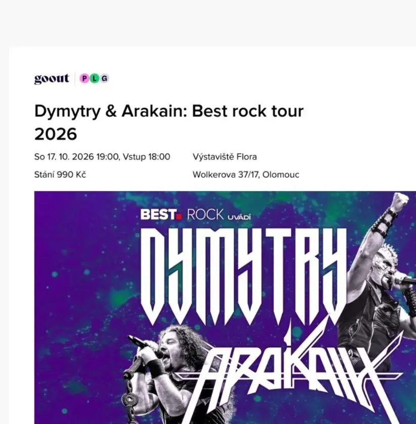 Dymytry a Arakain - Olomouc 17.10 (vyprodáno)