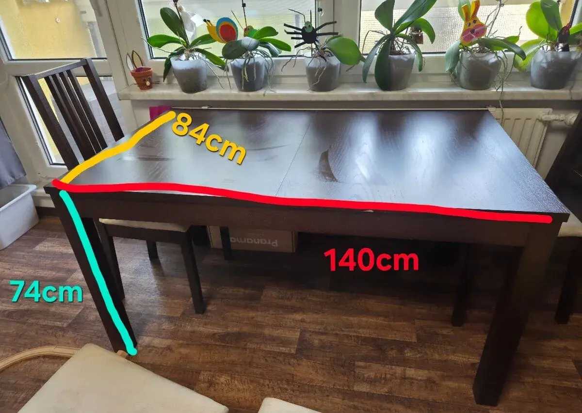 Rozkládací jidelni stul IKEA+ 4 židle