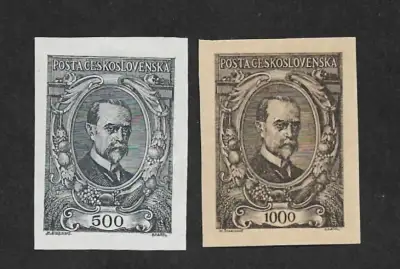 Československo 1920 pof 141N-142N T.G.Masaryk nezoubkované