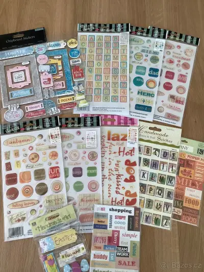 Nálepky 3, Craft, scrapbook