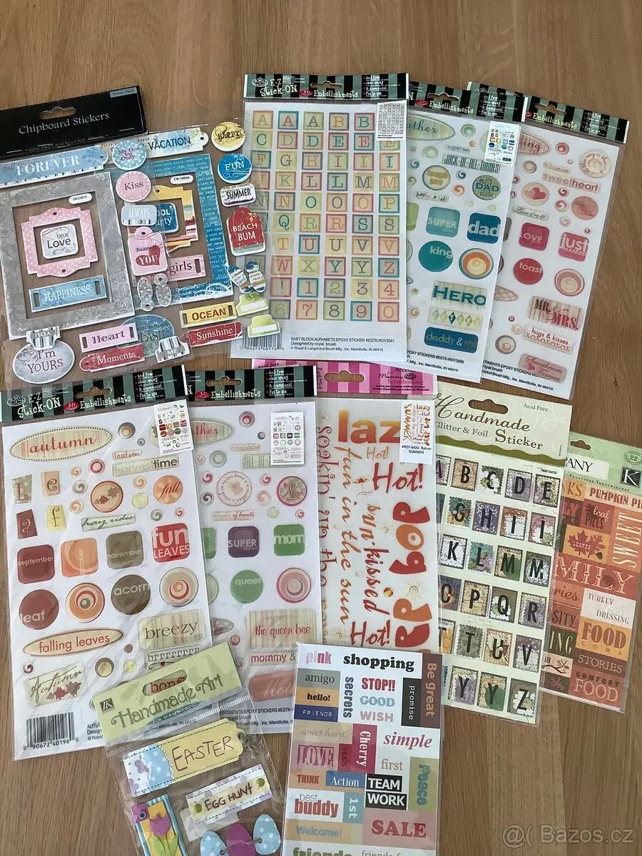 Nálepky 3, Craft, scrapbook