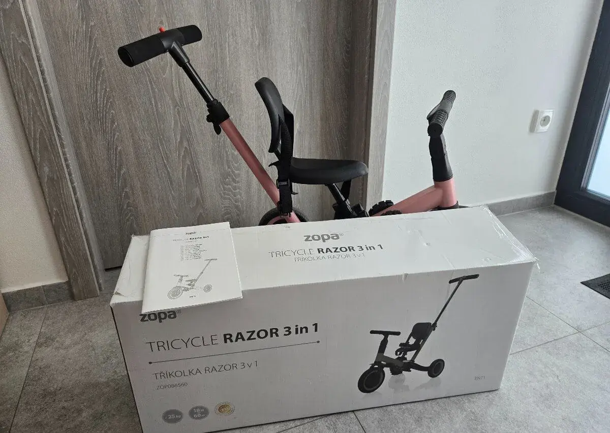 Odrážedlo, třikolka a kolo v jednom - ZÁNOVNÍ