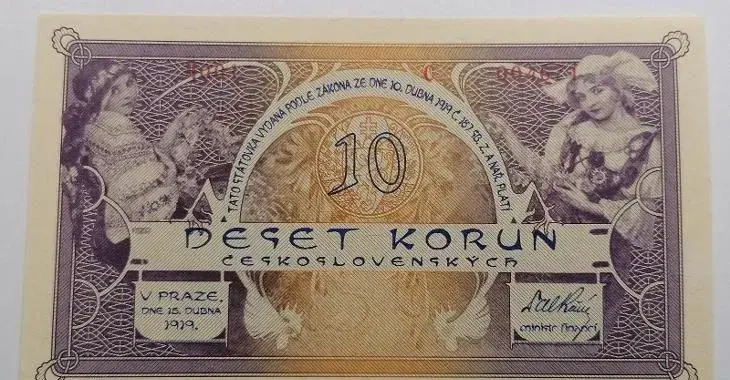 Nevydaný návrh 10 koruna 1919/2022 Ivančice Mucha STC UNC