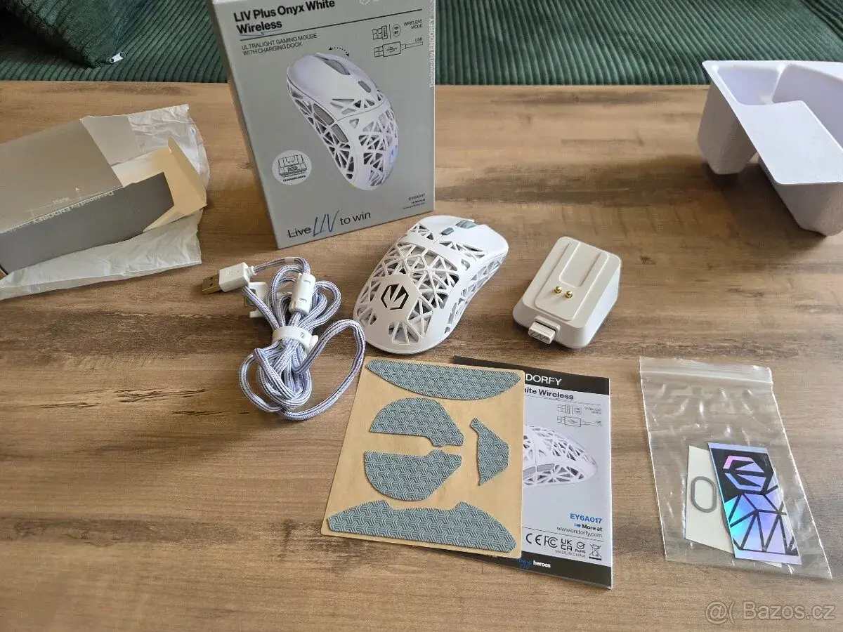 Herní myš Endorfy Liv Plus Onyx White Wireless