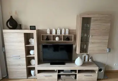 Obývací stěna dubová - pěkný stav