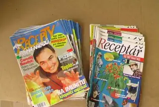 časopisy Receptář a Recepty prima nápadů ročník 2004