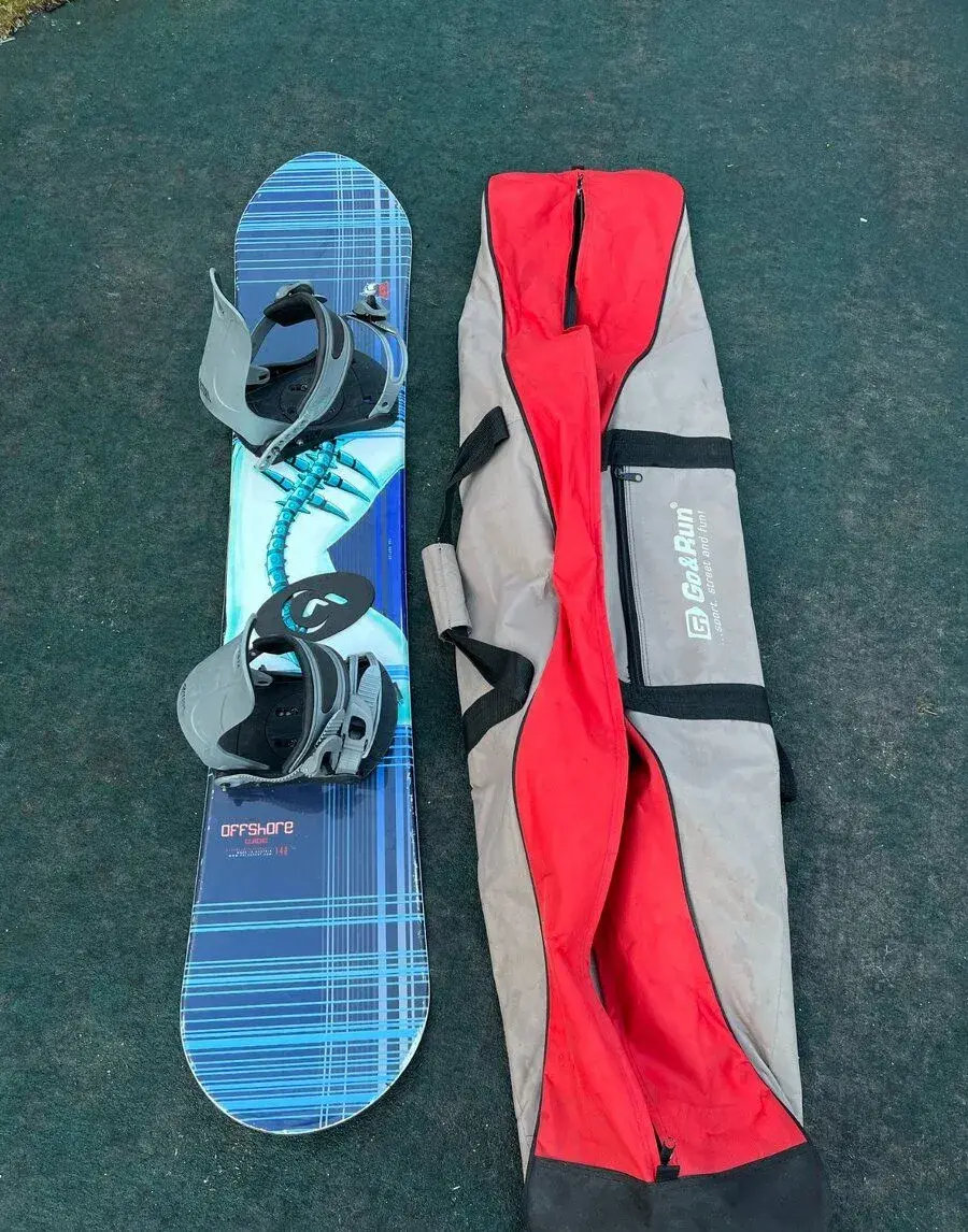 Snowboard Offshore 136cm + vázání + vak